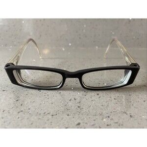 EASYCLIP EYEWEAR P6025 Eyeglasses Frames ONLY 46-16-130 Black Flex Hinge